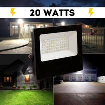 Refletor Led 20W SMD Branco Frio IP67 Prova D'Água Bivolt Jardim Iluminação