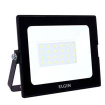 Refletor Led 30w 6500k Branca Fria Preto Bivolt