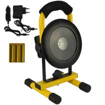 Refletor LED 30W Portátil Recarregável Redondo LED CREE T6 IP65 CBRN16471