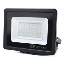 Refletor Led 30w Prova Dágua Ip66 Holofote Branco Frio