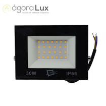 Refletor LED 30W SMD IP66 Luz Quente 3000K - Bivolt