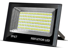Refletor Led 400W Mini Prova Dágua Ip66 Holofote Branco Fri