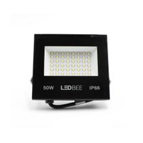 Refletor Led 50W 6500K Branco Frio a Prova Dagua Led Bee Bivolt