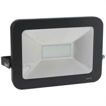 Refletor LED 50W Design Preto Branco Frio (6000K) - Ledsafe