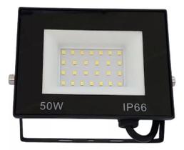 Refletor Led 50w Holofote Bivolt Branco Frio Resistente água Refletor Led 50w Holofote Bivolt Branco Frio Resistente água