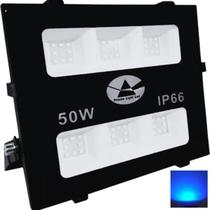 Refletor Led 50w Holofote Micro Led Luz Azul Ip67 prova dagua Potente