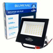 Refletor Led 50w Prova Dágua Externo Holofote Ip65 Blumenau Carcaça Preto