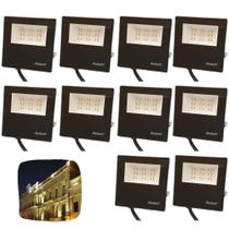 Refletor Led Avant 10w Branco Frio Resistente Agua Kit 10