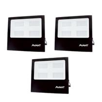 Refletor Led Avant 200W 6500k Bivolt Preto 3 Unidades