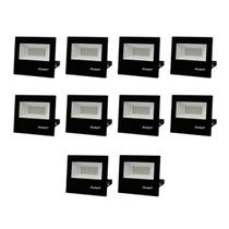 Refletor Led Avant 20W 6500K Bivolt Preto 10 Unidades Refletor Led Avant 20W 6500K Bivolt Preto 10 Unidades