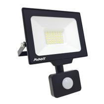 Refletor Led Avant 30w 6500k Com Sensor Presença Bivolt