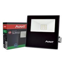 Refletor LED Avant Slim Verde 10W 750 Lúmens Bivolt Preto