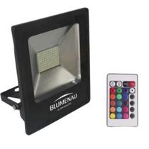 Refletor Led Blumenau RGB 50W IP65 Colorido com Controle Remoto Bivolt