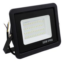 Refletor LED Branco Holofote Bivolt Alfacell 50W 48 Leds Resistente a Água