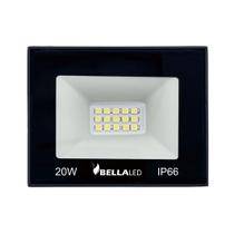 Refletor Led Compact Bellaled IP66 20W Verde Refletor Led Compact Bellaled IP66 20W Verde