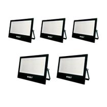 Refletor Led Easy 200W Bivolt 6500K Preto 5 Unidades Refletor Led Easy 200W Bivolt 6500K Preto 5 Unidades