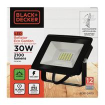 Refletor Led Eco Garden Verde 100-240V 30W 2100 Lúmens IP65 Black+Decker Refletor Led Eco Garden Verde 100-240V 30W 2100 Lúmens IP65 Black+Decker