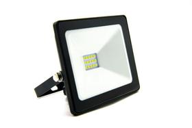 Refletor LED Ecoforce Compacto Luz Branca 10W 6500K Preto Autovolt