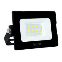 Refletor LED ELGIN 10W 6500K Preto Refletor LED ELGIN 10W 6500K Preto