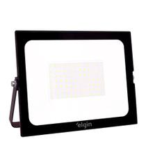 Refletor LED ELGIN 30W 6500K Preto.