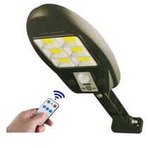 Refletor Led Energia Solar Sensor Presença Super Potente luz Grande 6 Placas 48 COB Oval