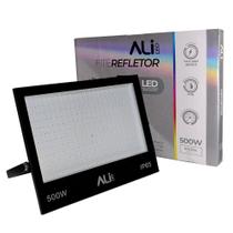Refletor Led FITE 500W 6500K (Branco Frio) IP65 40000L Bivolt ALI-1RF010 ALI