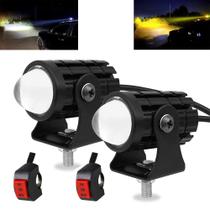 Refletor LED GOODKSSOP 24W, duas cores, branco, âmbar, 2 unidades