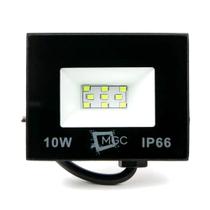 Refletor Led Holofote 10w Slim Branco Frio Bivolt 6500K Resistente a Água Ip66 - Epm Home