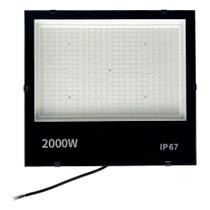 Refletor Led Holofote 2000w Prova D'água 6500k Ip67 Bivolt Refletor Led Holofote 2000w Prova D'água 6500k Ip67 Bivolt
