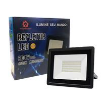 Refletor LED Holofote 200w 6500k Branco Frio Quintal Casa Vitrine Jardim - SL