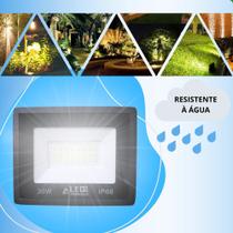 Refletor Led Holofote 30W 6500k Bivolt IP66 Prova D'agua