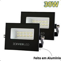 Refletor Led Holofote 30w Cor Da Carcaça Preto 110v/22