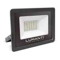 Refletor Led Holofote 30w Ip66 Preto 5500k - Lumanti