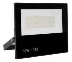 Refletor Led Holofote 50W A Prova D'Água Branco Frio 6500K