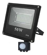 Refletor Led Holofote 50W Com Sensor Presença E Fotocélula - Aaatop