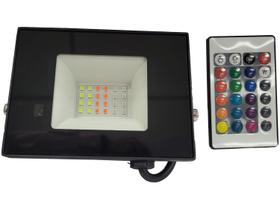 Refletor Led Holofote 50w Rgb Memória na Rede C/ Controle Refletor Led Holofote 50w Rgb Memória na Rede C/ Controle