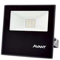 Refletor Led Holofote Avant 10W Luz Branco Frio 6500k 750 Lúmens Slim10 Resistente Chuva IP65 Bivolt