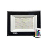 Refletor Led Holofote RGB 200w IP67 C/ Controle