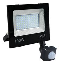 Refletor Led Holofote Sensor Presença Fotocélula Bivolt 100W