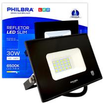 Refletor LED Holofote Slim 30W Bivolt Prova Dágua 6500K