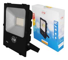 Refletor Led Ip66 30w Bivolt Branco Frio 6000k