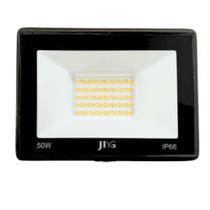 Refletor LED JNG 50W Luz Amarela 3000K IP66 Bivolt para Áreas Externas
