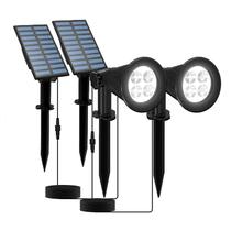 Refletor LED movido a energia solar T-SUNUS Halloween 6000K, pacote com 2 Refletor LED movido a energia solar T-SUNUS Halloween 6000K, pacote com 2