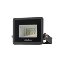 Refletor LED Para Áreas Externas 10W Preto - Cristallux