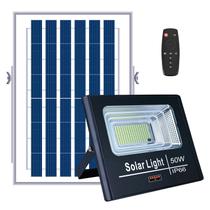 Refletor Led Placa Solar Holofote 50W Bateria Prova Dágua