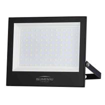 Refletor LED Play 100W Luz Branca 6500K IP66 Bivolt Preto Blumenau Iluminação