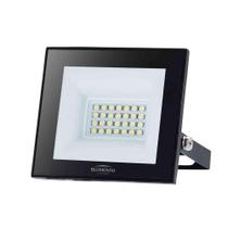 Refletor LED Play 30W Luz Branca 6500K IP66 com Ângulo 110 Preto Blumenau Iluminação