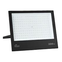 Refletor Led Preto 200W 6500K IP65 (Branco Frio) - Kian
