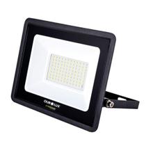 Refletor LED Preto com Sensor de Presença 100W 6500K 02854 Ourolux Refletor LED Preto com Sensor de Presença 100W 6500K 02854 Ourolux