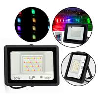 Refletor LED RGB Bivolt IP67 com Controle Remoto